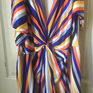 ASOS curve striped dress